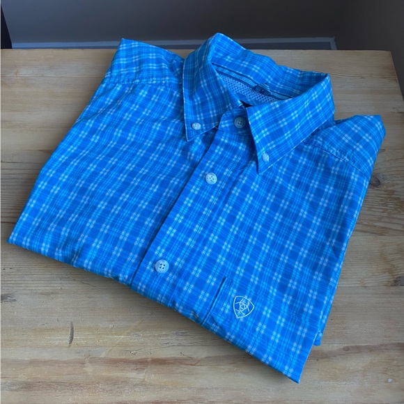 Ariat Pro Series Button Down Short Sleeve Shirt - Picture 6 of 9